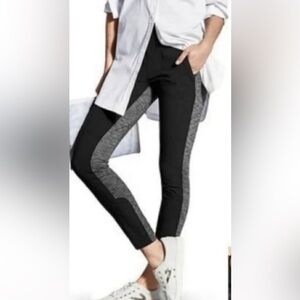 Athleta Highline Hybrid Ankle black and heather gray Size 6